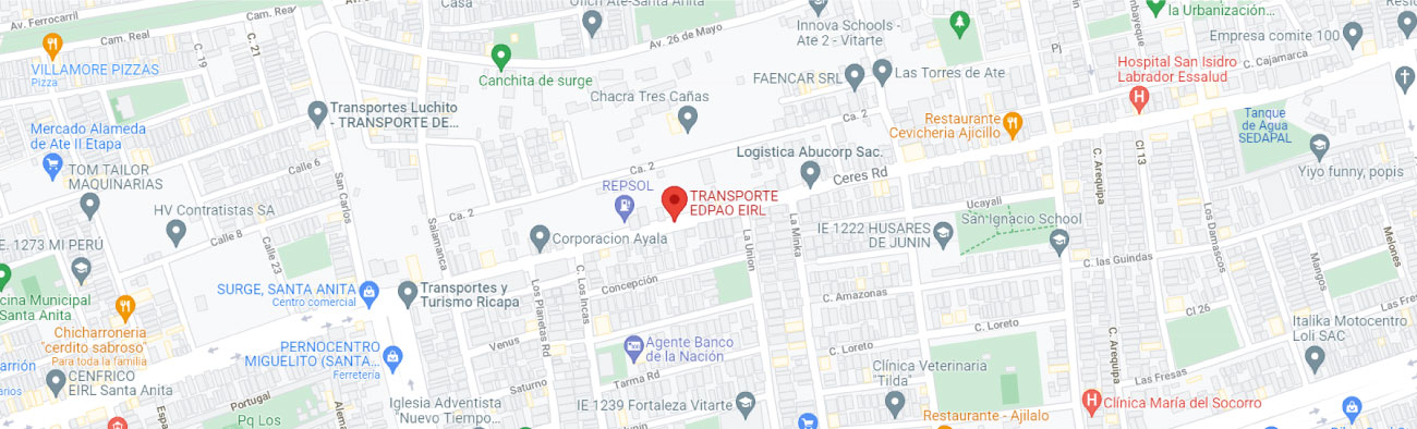 Mapa de ubicación Transporte EDPAO EIRL